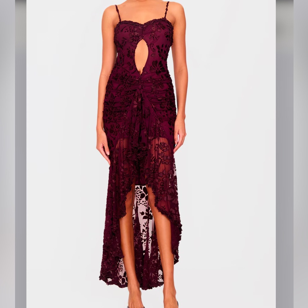 NWT PRETTYLITTLETHING Devore Cutout Dress